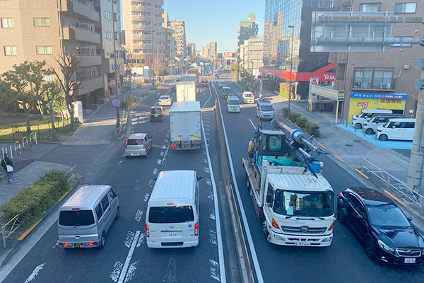 足立区の幹線道路