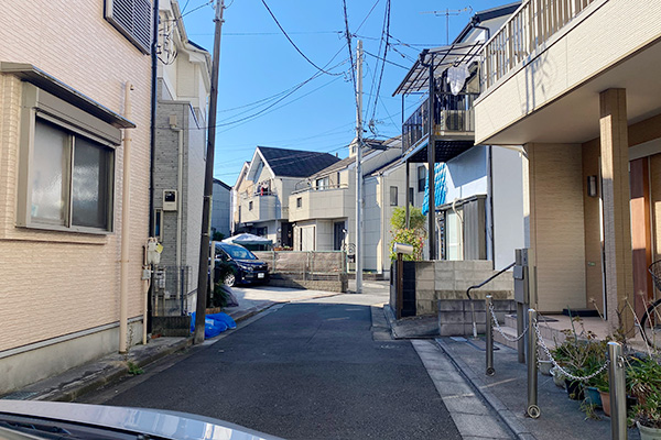 足立区の入り組んだ道路